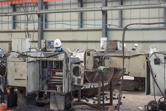 北京网架配件-锥头加工车间